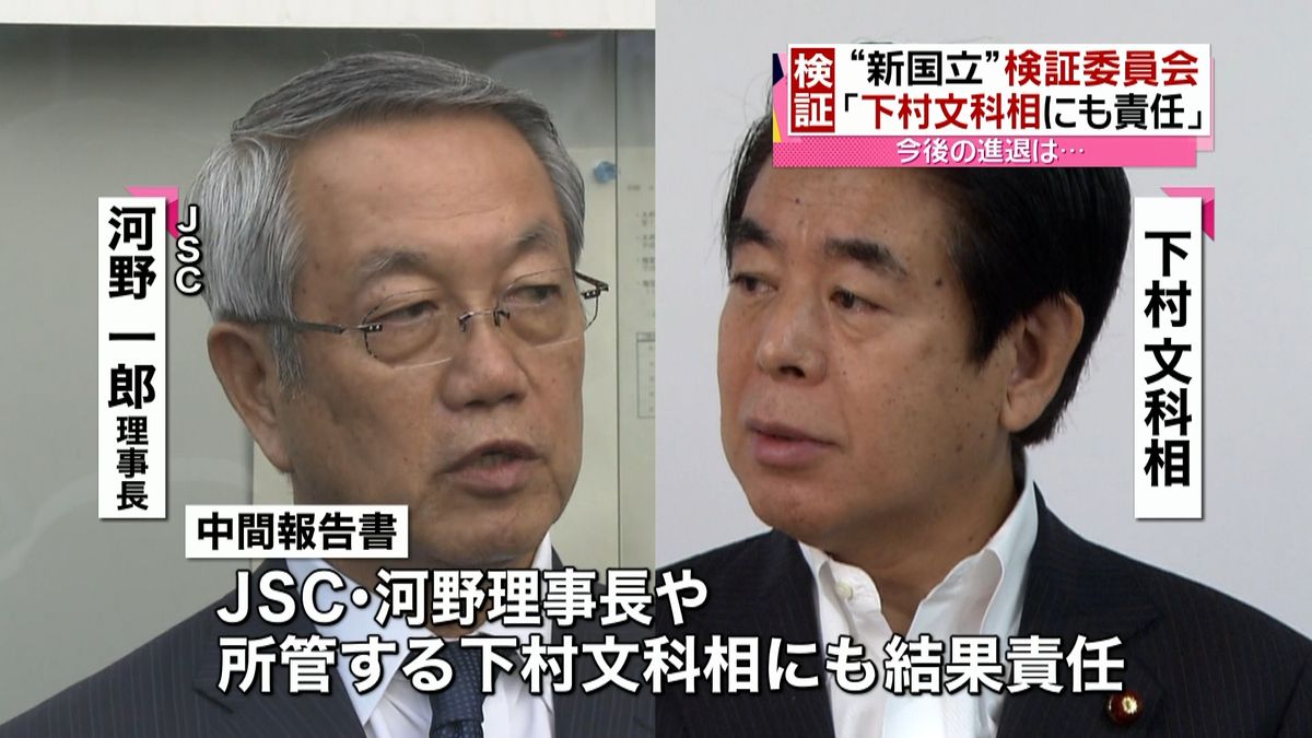 新国立　下村大臣、今後の進退「あす発表」