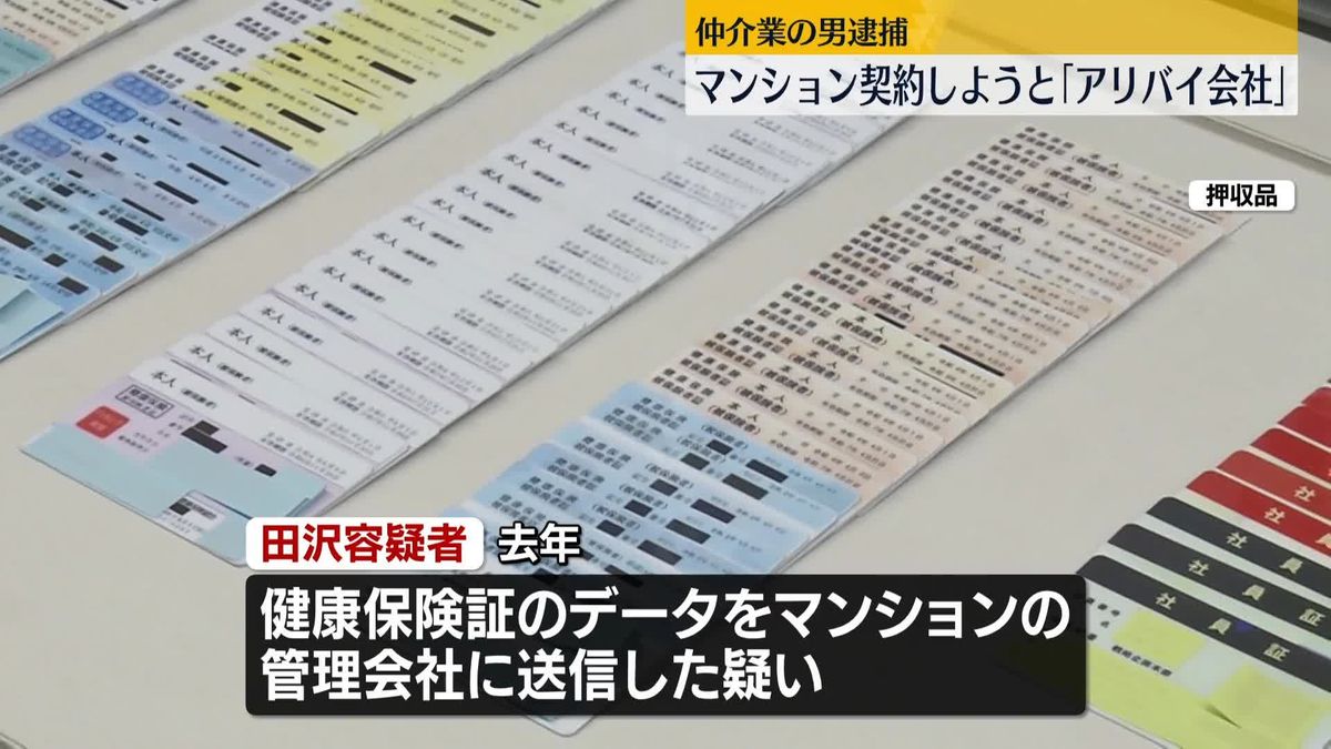 ウソの健康保険証データを管理会社に…不動産仲介業の男ら逮捕