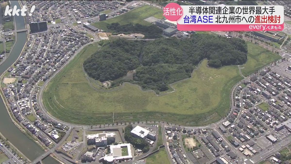 ASEジャパンが取得予定の土地(北九州市若松区)