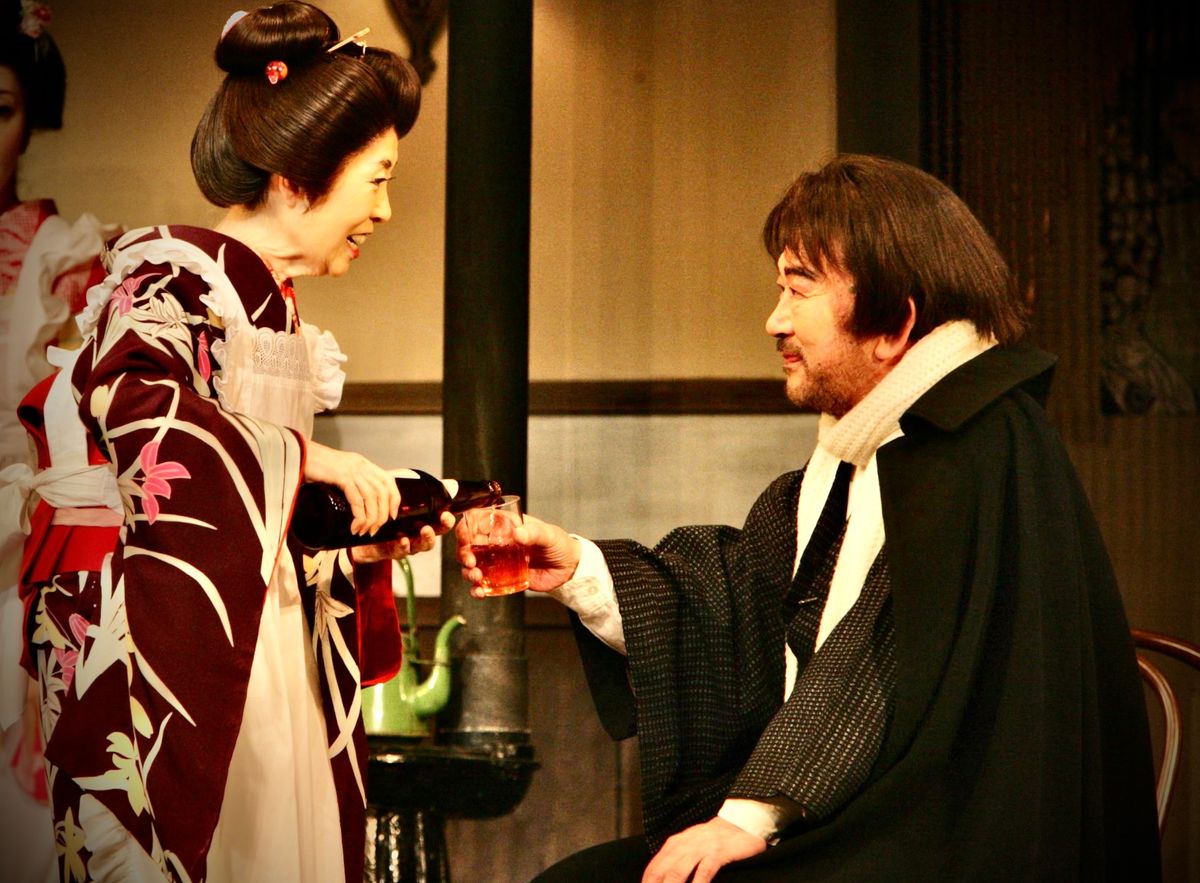 森光子さんと丸山博一さんが出演した『放浪記』（2009年）