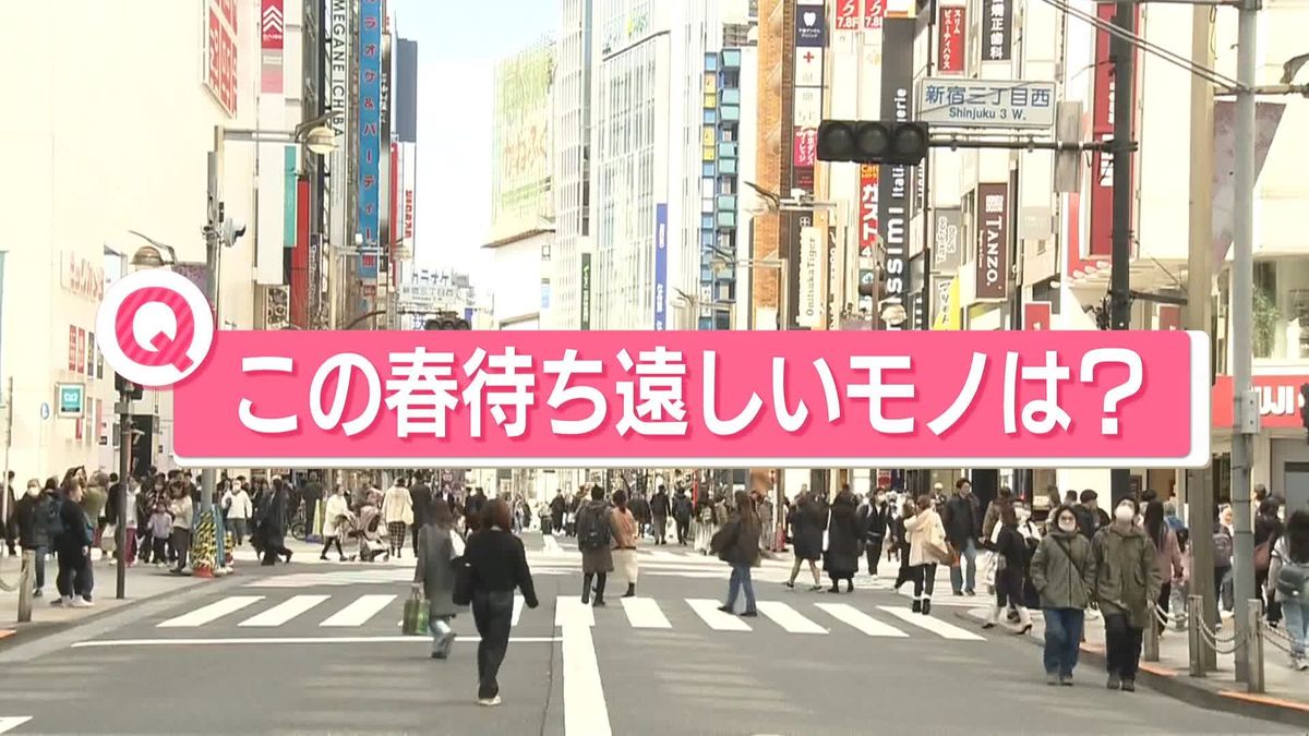 「この春、待ち遠しいのは？」もうすぐ春本番…ソメイヨシノ開花迫る