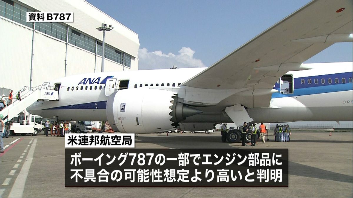 Ｂ７８７一部機体にエンジン不具合のおそれ