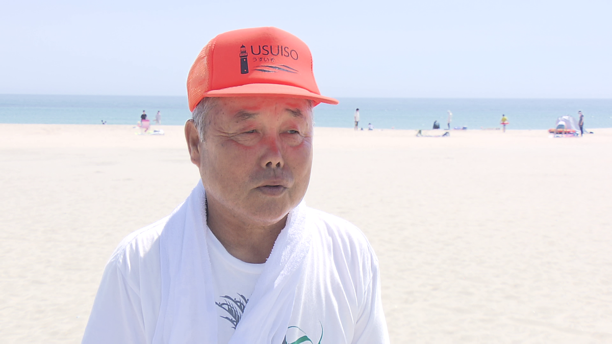 海の家を営む鈴木幸長さん（70）