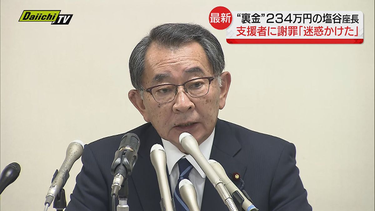 【政治資金パーティーめぐる問題】自民党安倍派・塩谷座長が地元支援者に説明「迷惑かけた」と謝罪（浜松市）