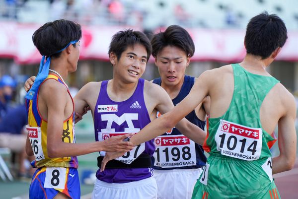 レースを引っ張った吉川響選手(明大)は大学生トップの4位(写真:和田悟志)