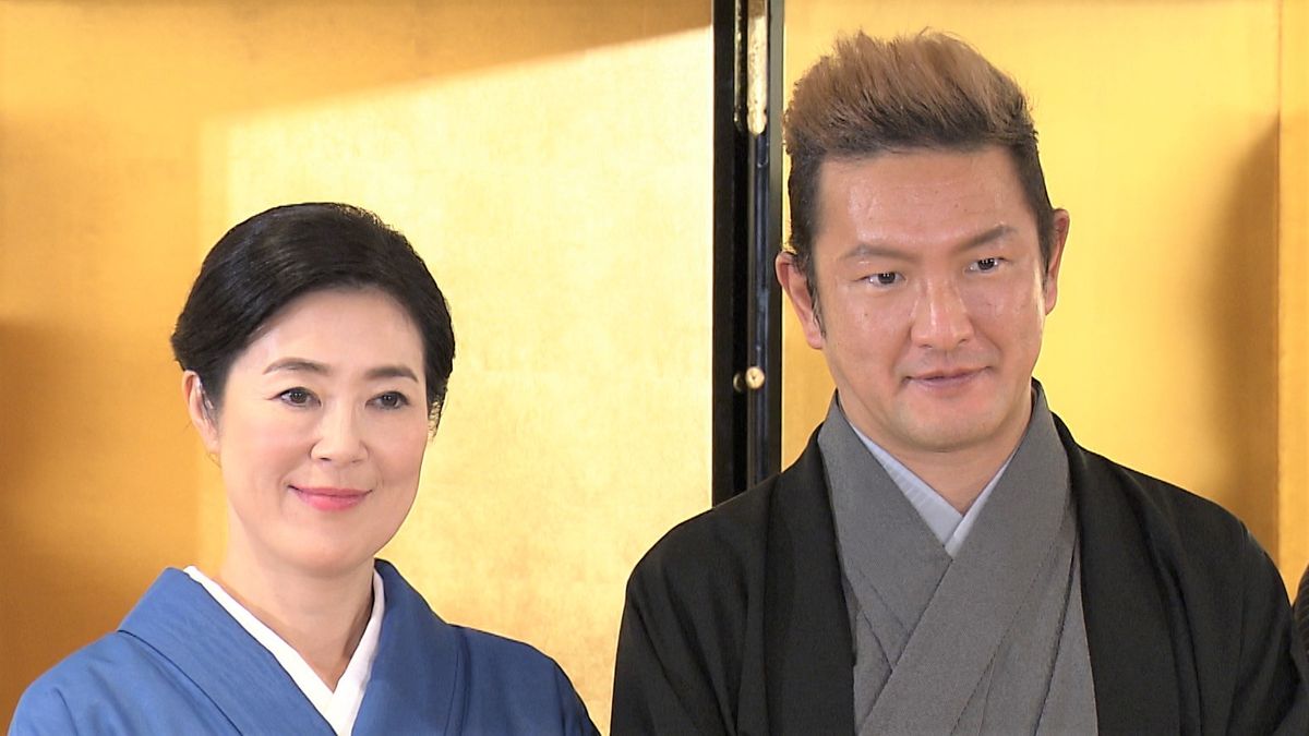 初めて夫婦役に挑む寺島しのぶさんと中村獅童さん