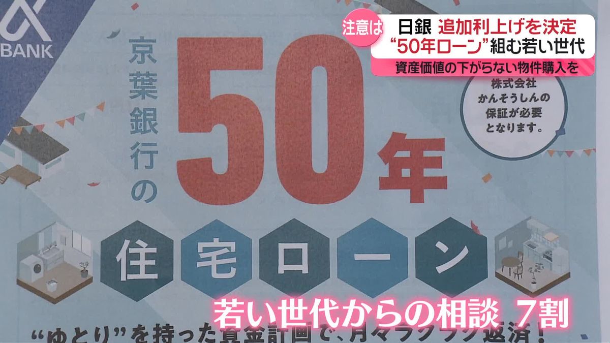 “50年ローン”組む人も…　日銀が追加利上げ決定で住宅ローン金利も上昇か