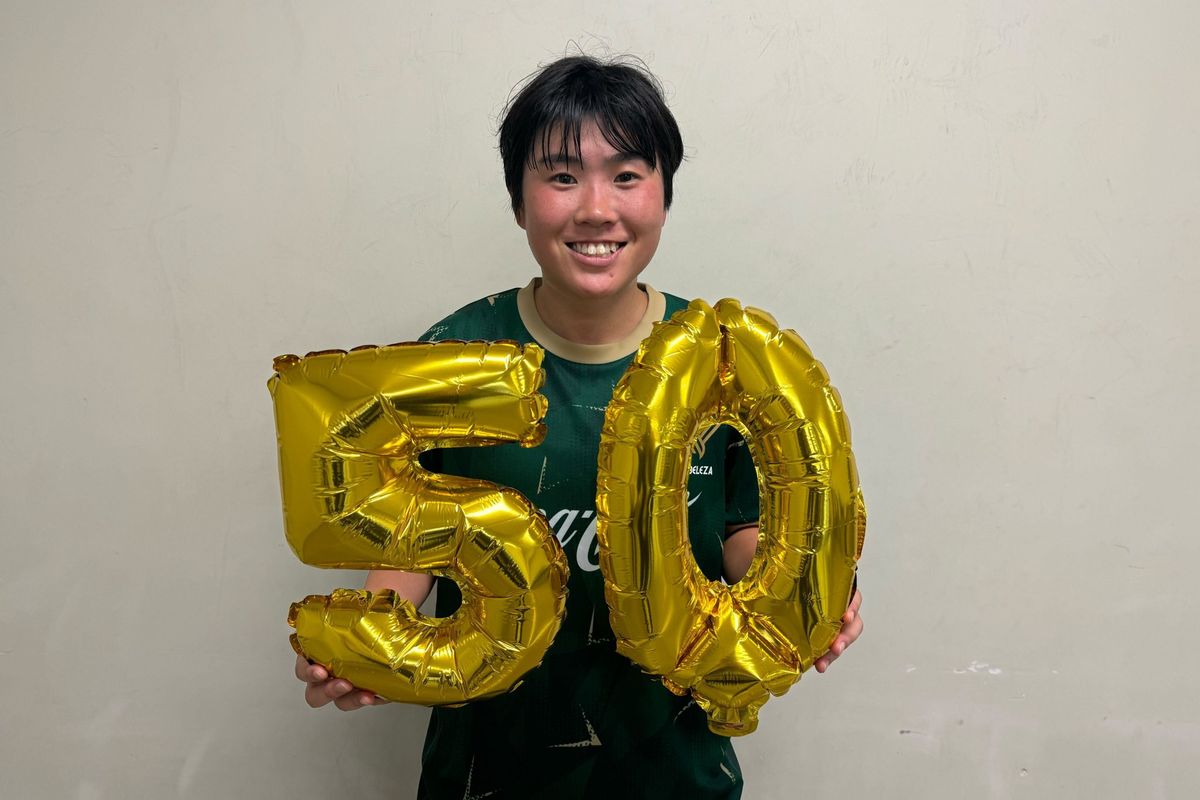 WEリーグ通算50試合出場となった岩崎心南選手(写真:TOKYO VERDY)