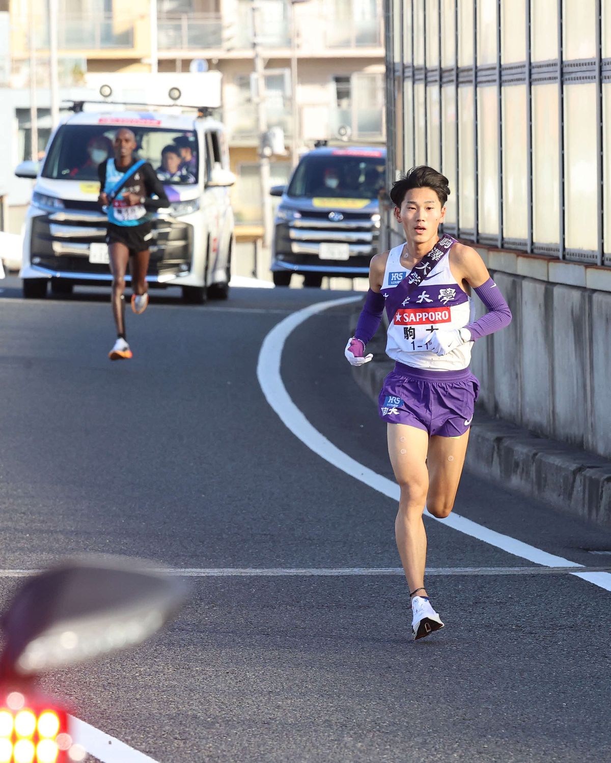 前回1区区間賞の駒澤大学の篠原選手(写真：日刊スポーツ/アフロ)