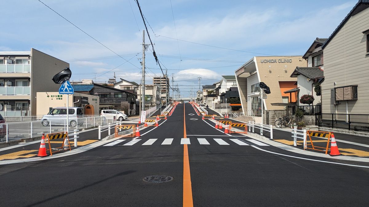 都市計画道路「小幡西山線」開通　地域の防災機能を強化　名古屋・守山区