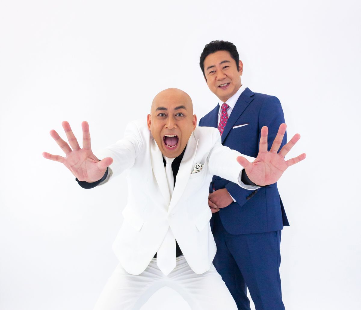 お笑いコンビ・錦鯉の（左）長谷川雅紀さん（右）渡辺隆さん
