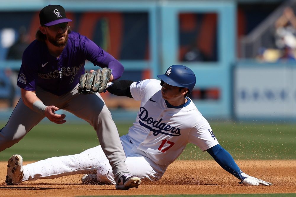 今季は野手に専念している大谷選手　足でも観客を魅了（写真：USA TODAY Sports/ロイター/アフロ）