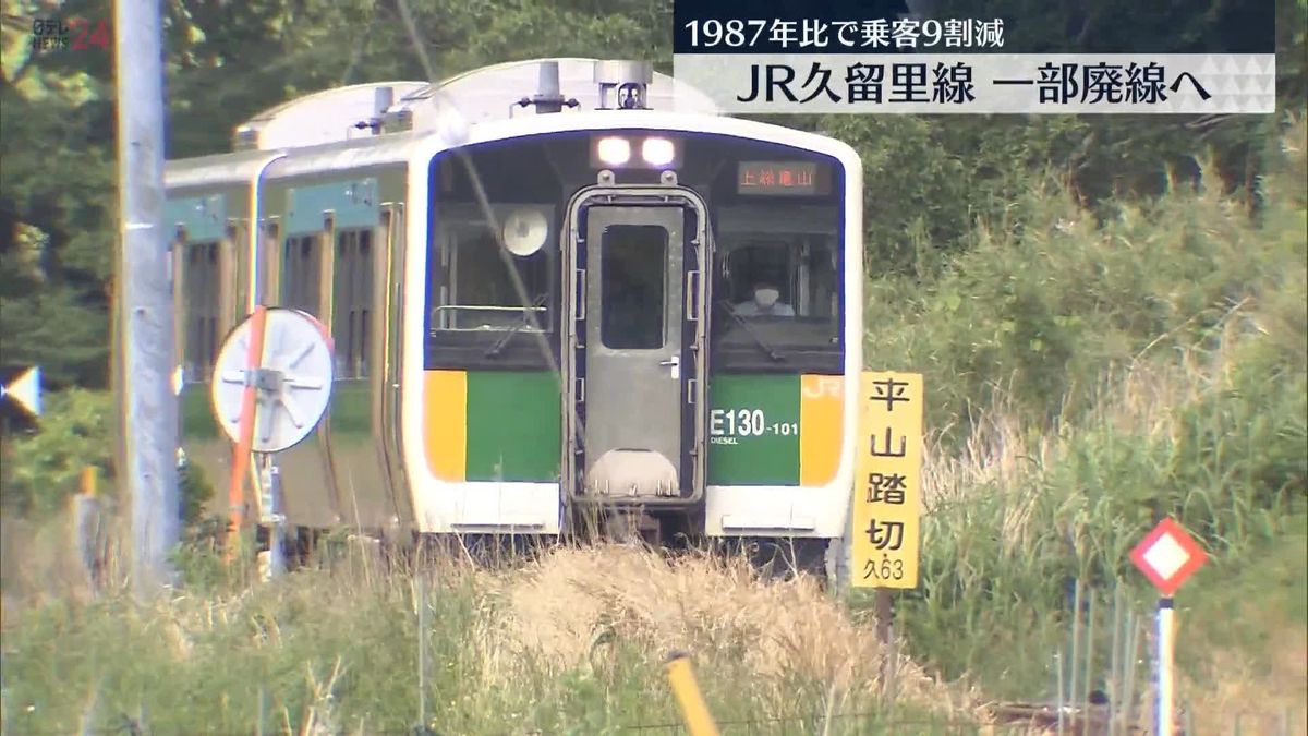 【速報】JR東日本　千葉・久留里線末端区間の鉄道廃止方針表明　1987年比で乗客9割減　収支率はJR東管内ワースト｜日テレNEWS NNN