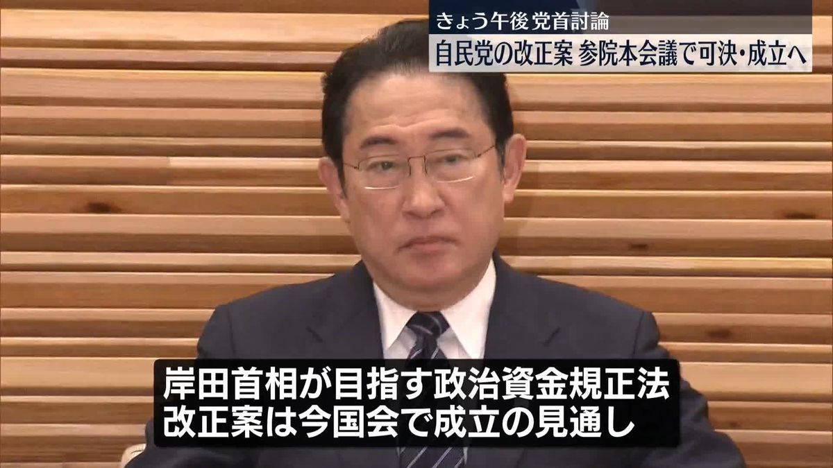 政治資金規正法めぐり　自民党の改正案参議院の委員会で可決