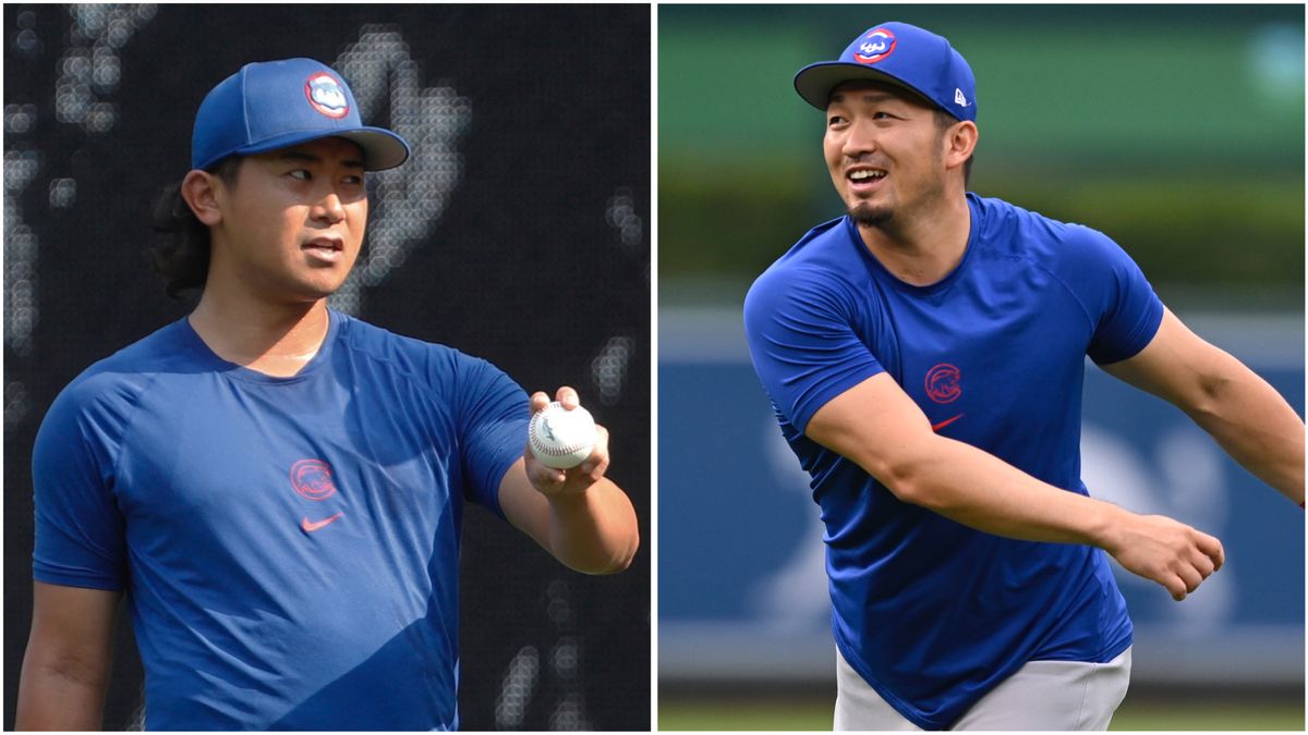 【MLB】カブス今永昇太＆鈴木誠也がキャンプ前自主トレ　今永はアメフトボールでキャッチボール