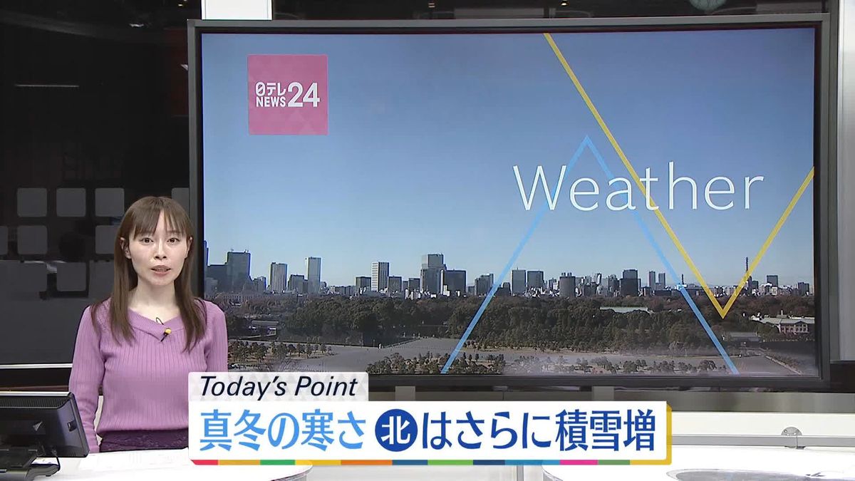 【天気】多くの所で平年を下回り真冬のような寒さに