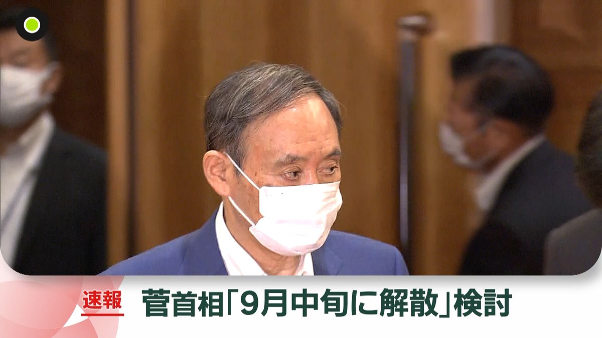 菅総理“９月中旬に衆議院解散”も検討