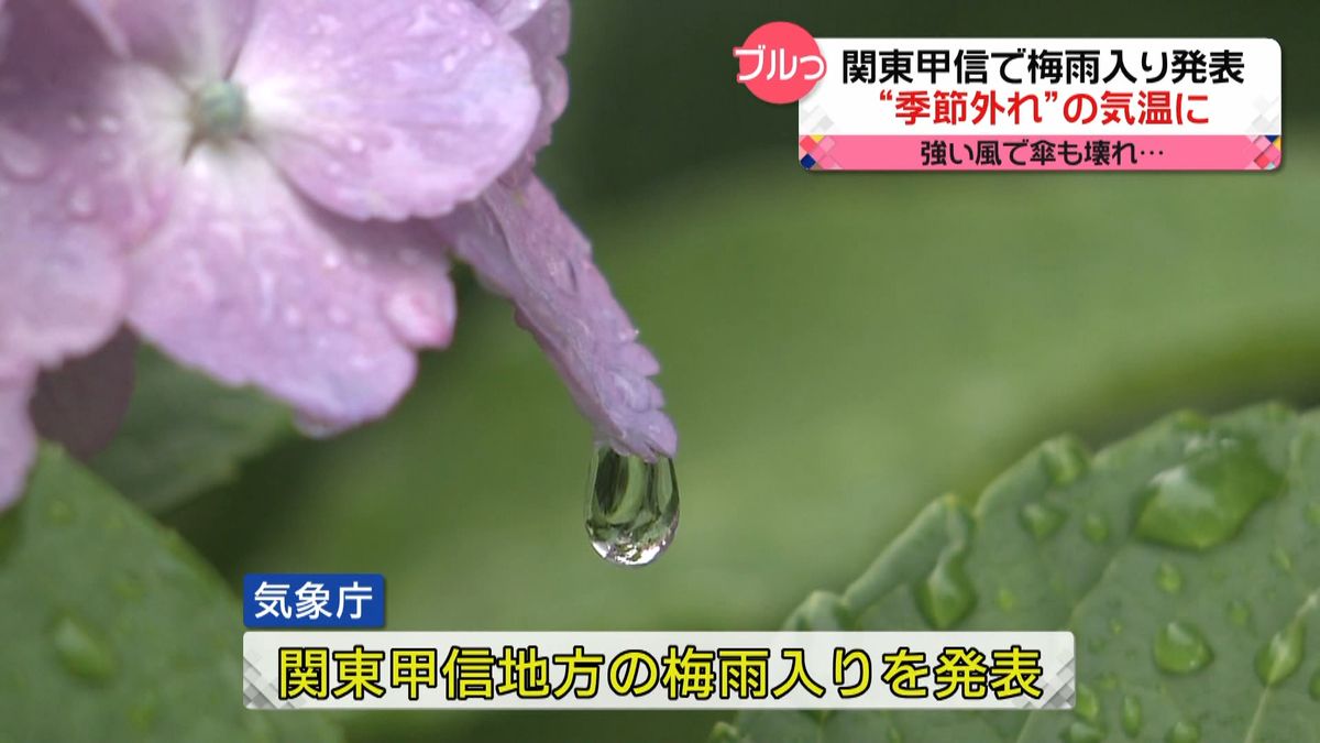 関東甲信地方「梅雨入り」発表…7日にかけ土砂災害に注意　“季節外れ”の肌寒さも