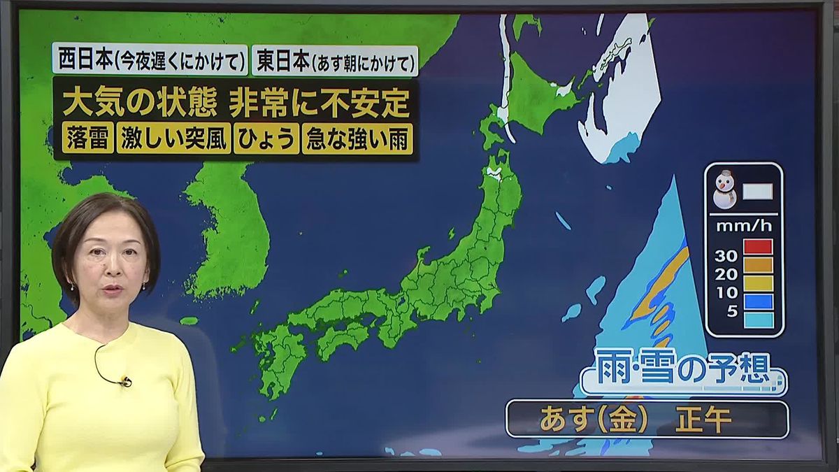 【あすの天気】全国的に気温低下　体調管理に注意を