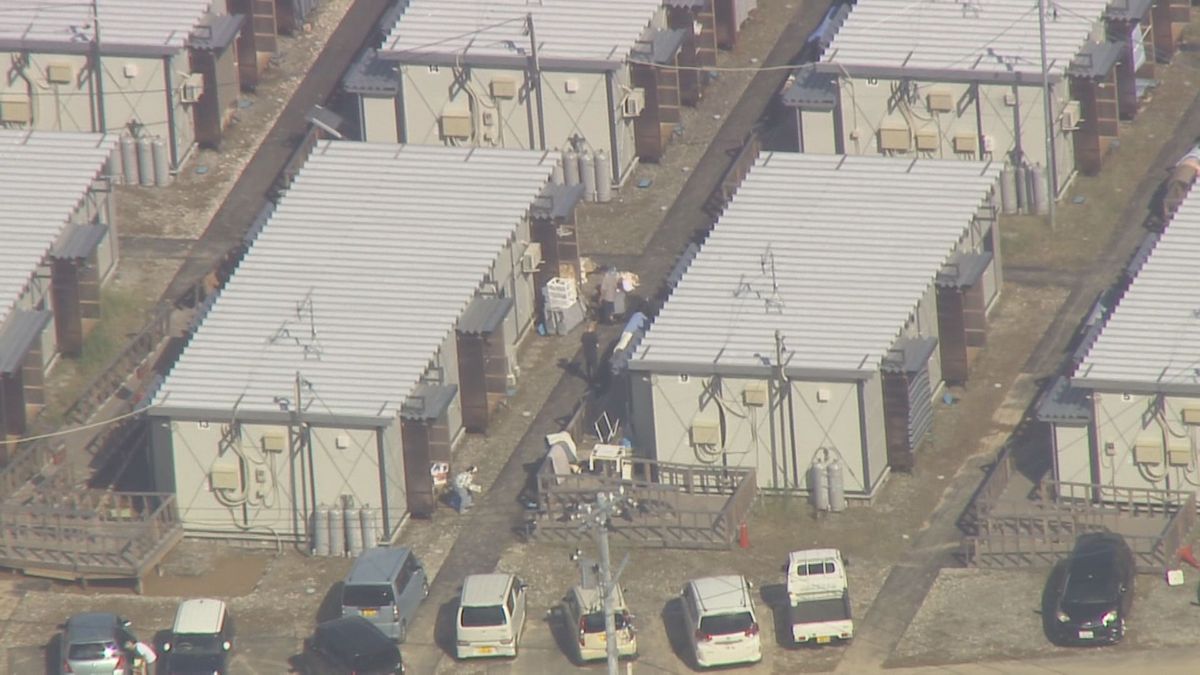 仮設住宅も浸水した輪島市中心部