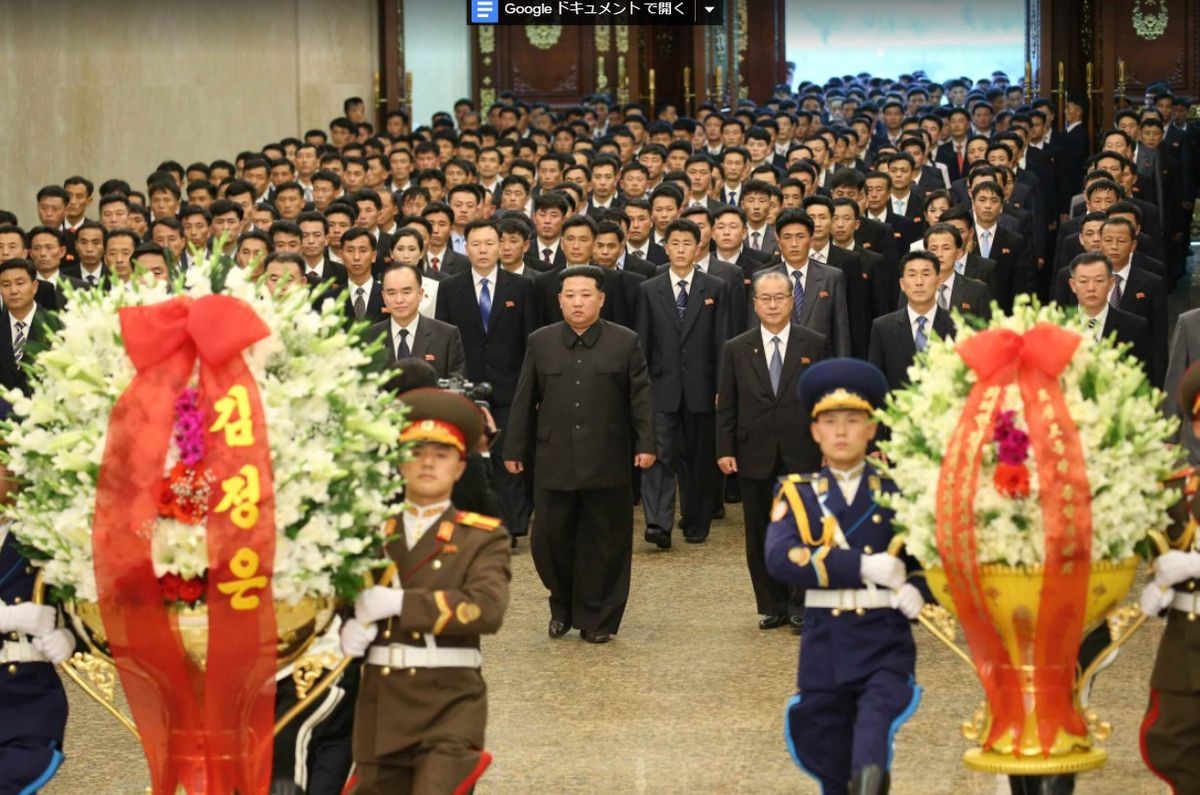 北朝鮮　故・金日成主席の命日　大勢を同行させ異例の参拝　正恩氏“唯一指導体制”を強化