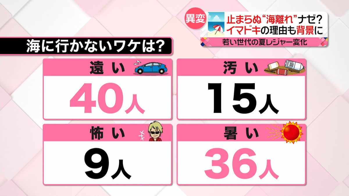 海水浴場閉鎖も…“海離れ”進むワケは？