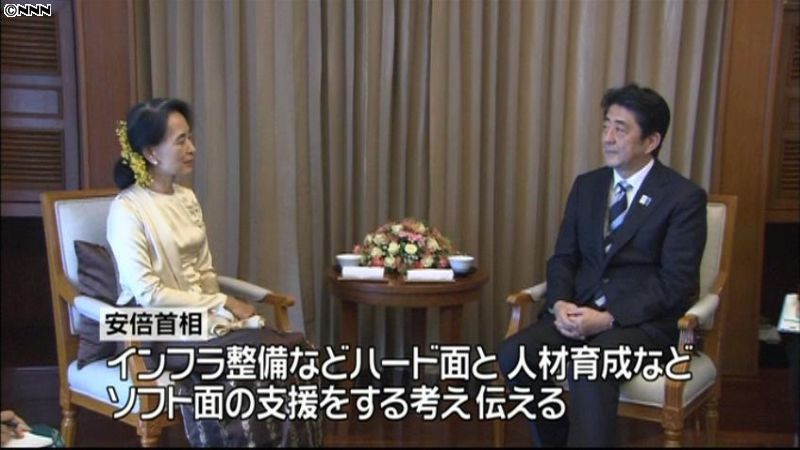 首相、首脳会談でミャンマー支援表明へ