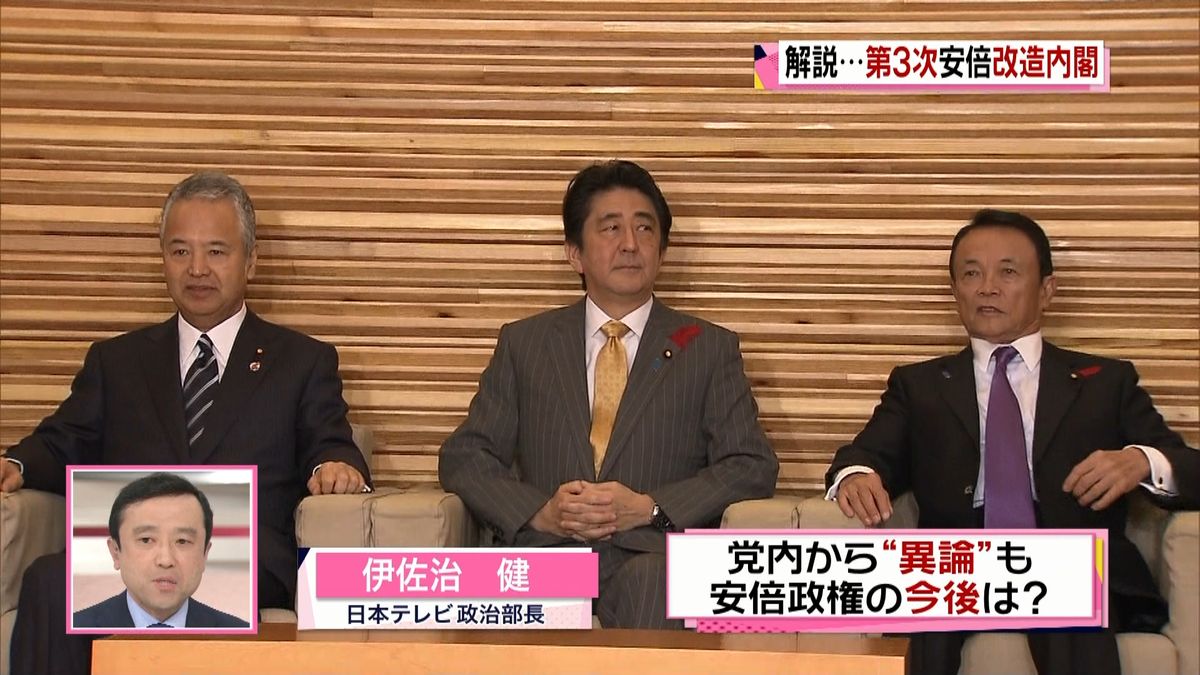 第３次改造内閣の狙いは？　政治部長が解説