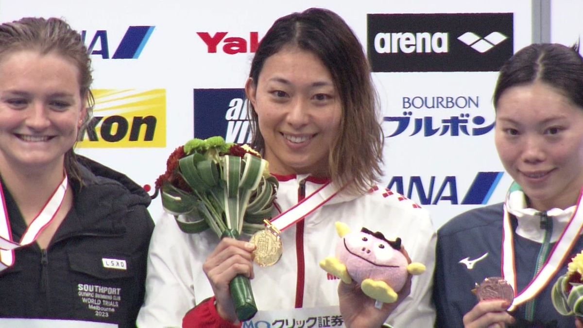 【競泳】32歳の鈴木聡美が大会連覇　東京五輪代表に競り勝つ　50m平泳ぎ