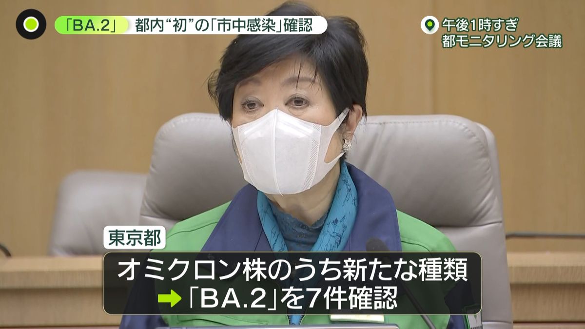 オミクロンの新たな種類 ｢BA.2｣　都内“初”の市中感染確認