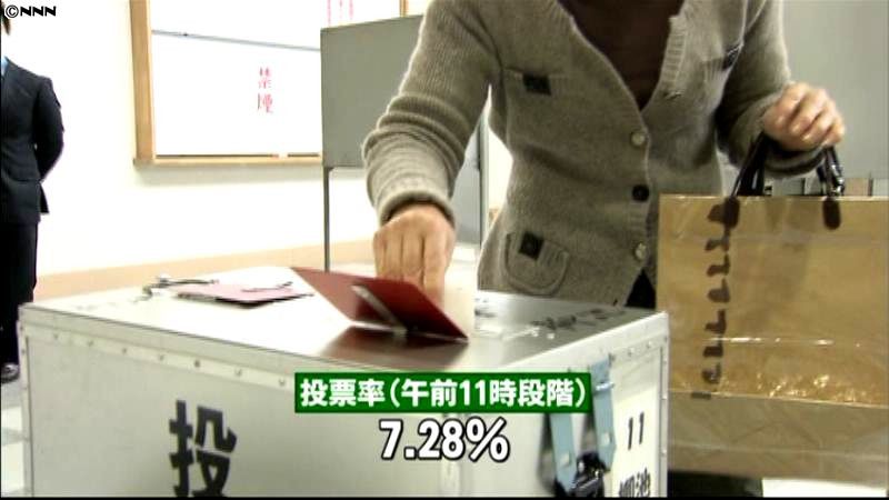 京都府知事選　投票始まる