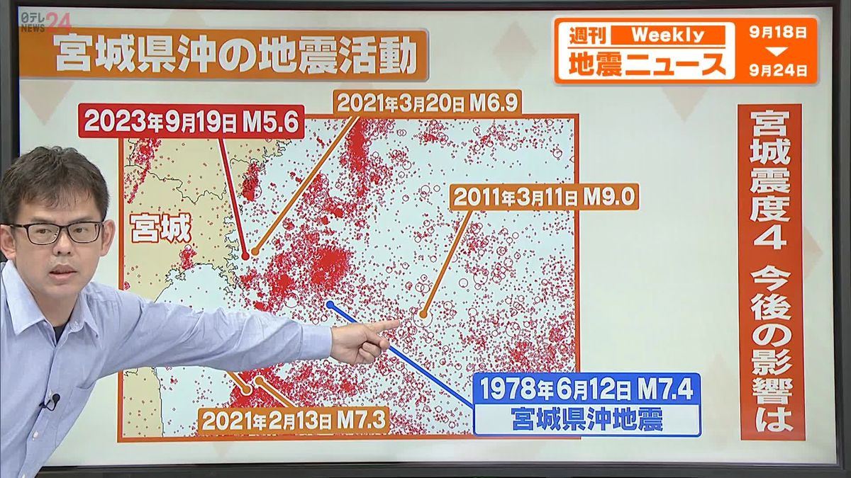 【解説】宮城沖震源の地震で震度4　平均発生間隔38年の「宮城沖地震」――2011年東日本大震災の影響は？