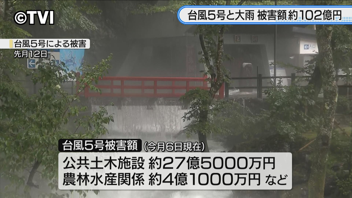 台風5号と大雨による被害額約102億円に　被害額さらに増える見込み　岩手