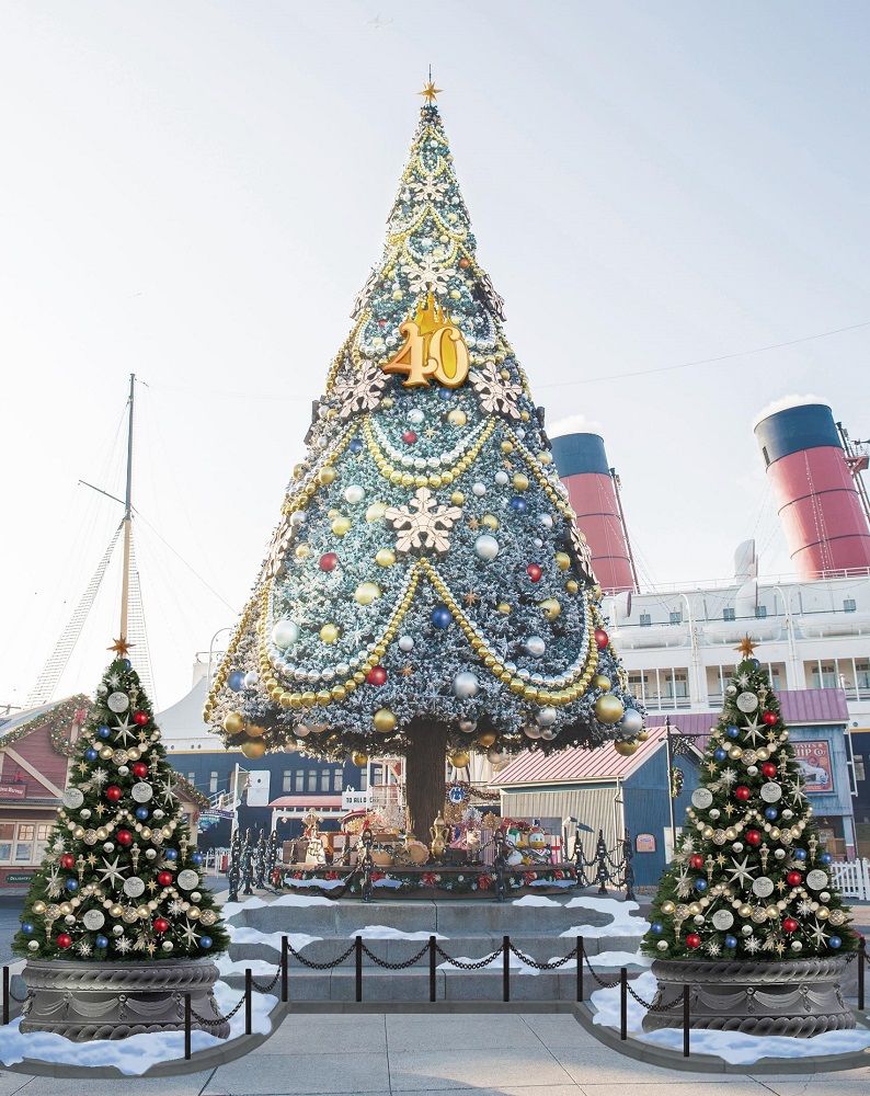 4年ぶりに設置される予定のクリスマスツリー (c)Disney