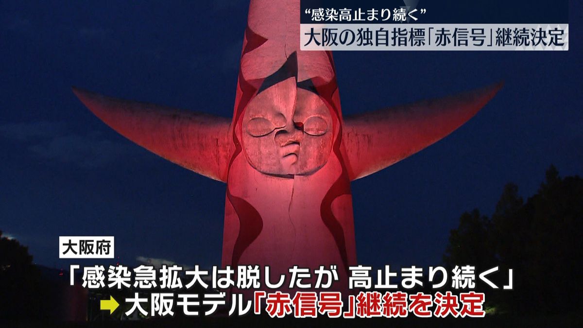 大阪モデル「赤信号」継続を決定　“全数把握見直し”吉村府知事、現段階では否定的な考え示す