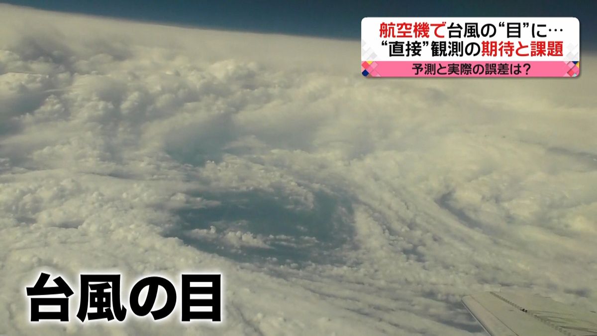 航空機で台風の目へ　直接観測の期待と課題
