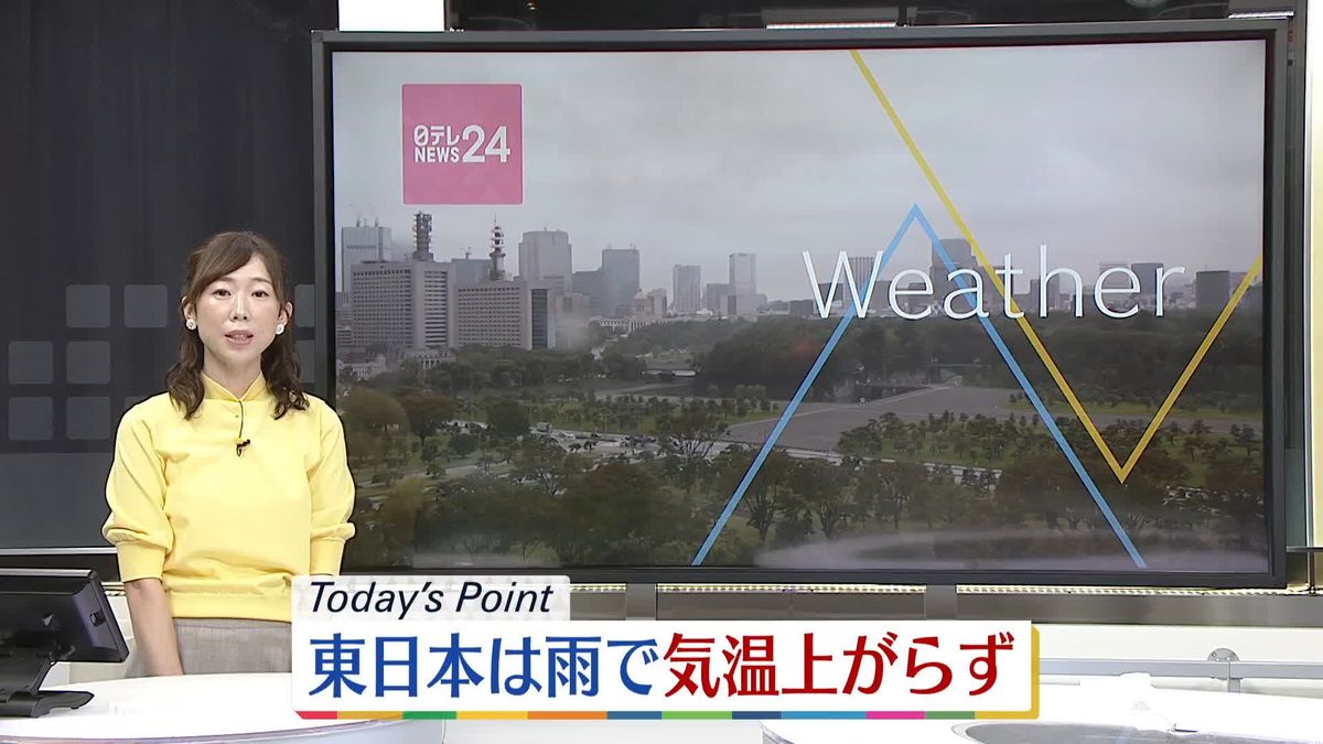 【天気】東日本と東北南部、降ったりやんだり　西日本、北海道、東北北部は広く日差し届く