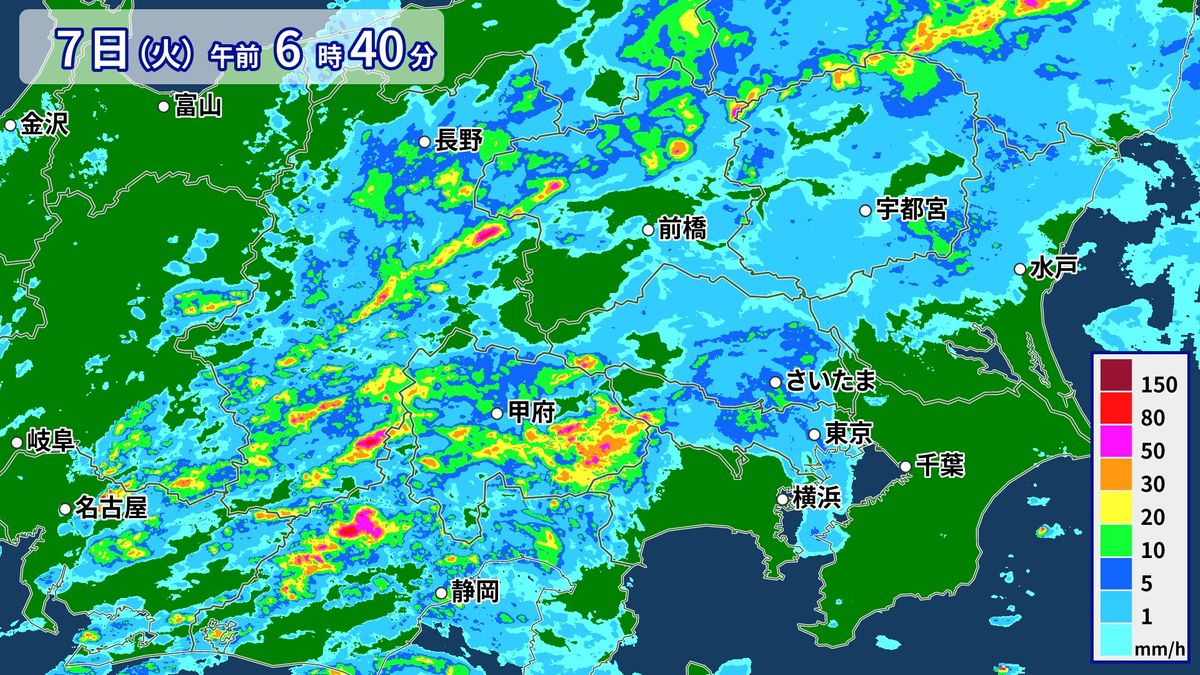 関東　午前中は激しい雨や竜巻に注意