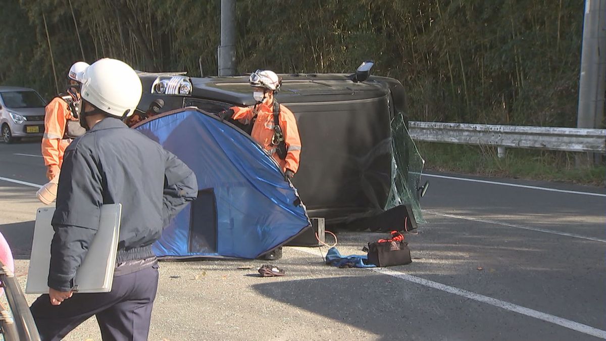 車同士が衝突　男女4人死傷　大分県竹田市　冬の事故ゼロ運動スタート翌日