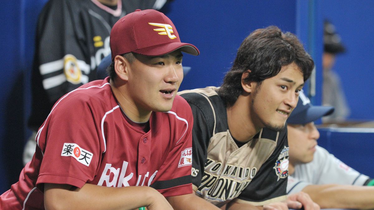 田中将大投手とダルビッシュ有投手(写真：時事)