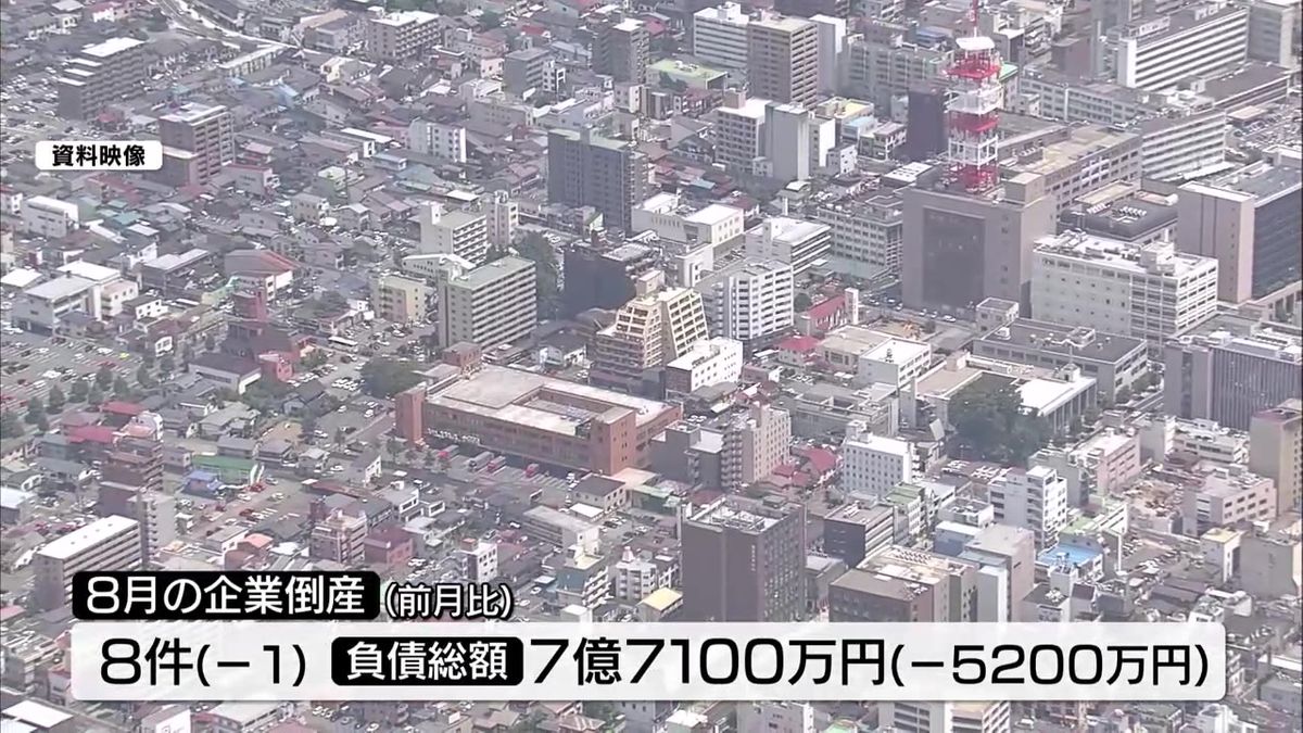 8月の企業倒産8件　新型コロナ関連が最多に　岩手　