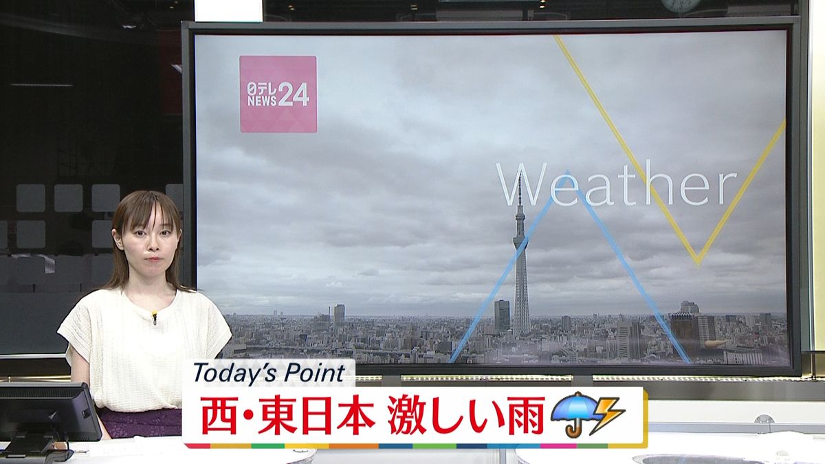 【天気】東京と仙台　雲広がりやすく所々で雨