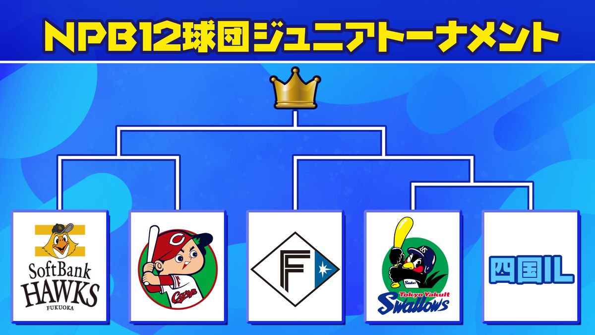 NPB12球団ジュニアトーナメント　5球団が決勝トーナメントに進出　日本ハム・ソフトバンク・広島・ヤクルト・四国IL