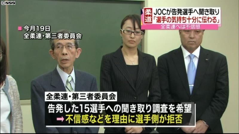 柔道女子暴力問題、ＪＯＣが中間報告