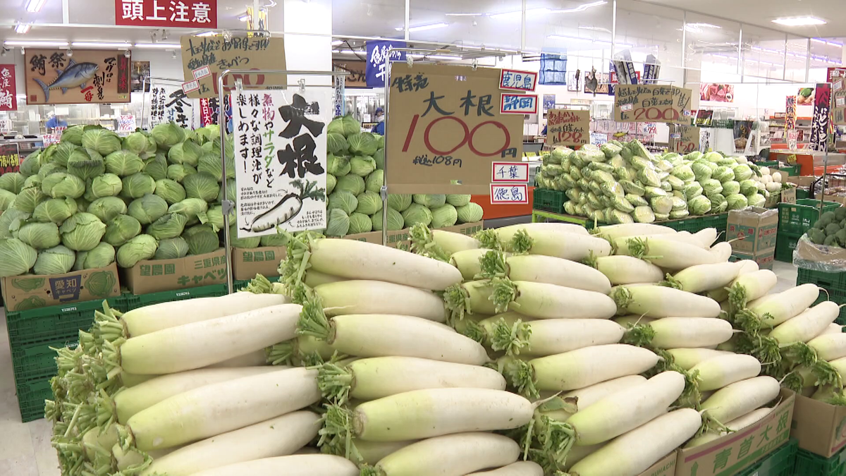 暖冬の影響でスーパーの野菜はお値打ちに！