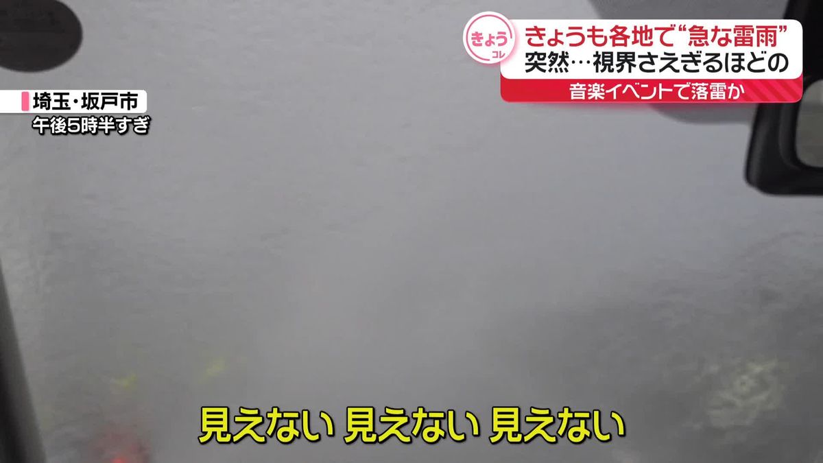 9日も関東各地で“急な雷雨”　突然…視界さえぎるほど