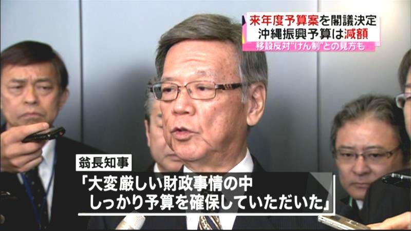 沖縄振興予算削減、翁長知事がコメント