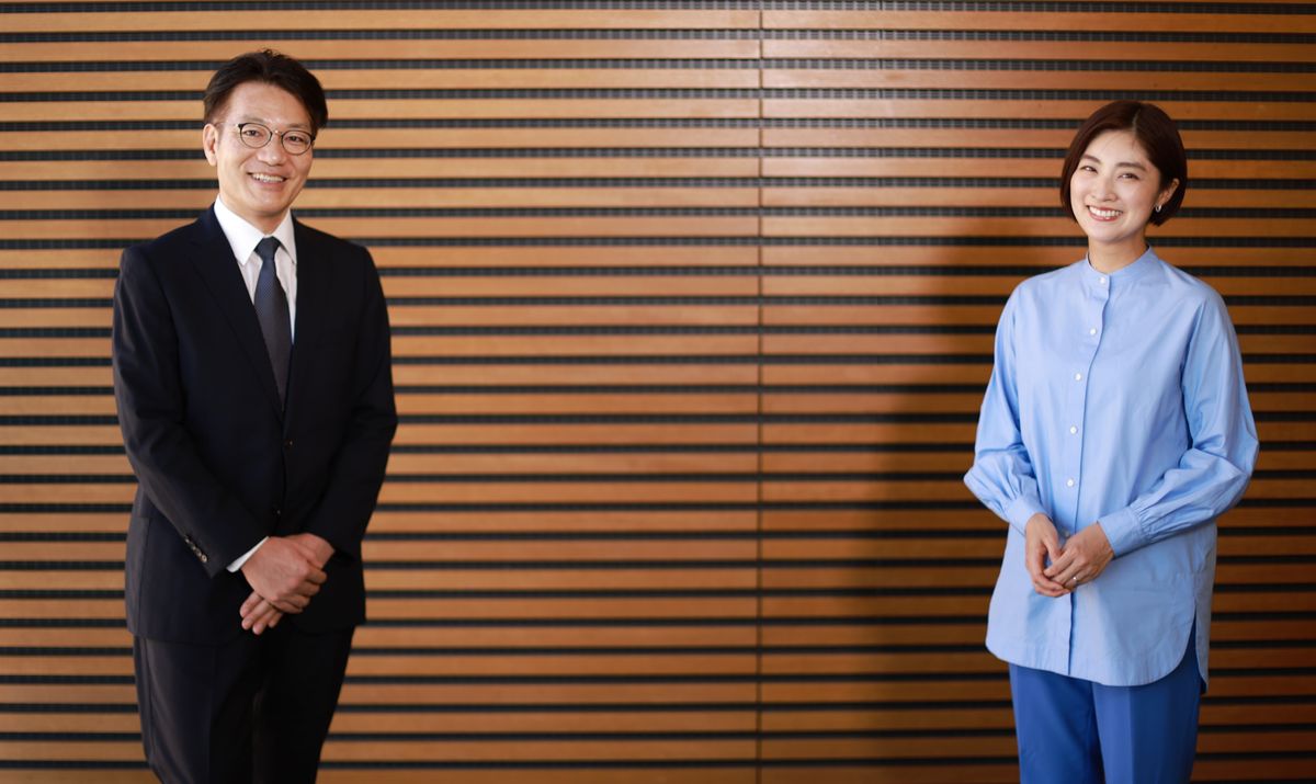 「がん」と「職場でのサポート」について語った菅谷アナ(左)と岩本アナ(右)