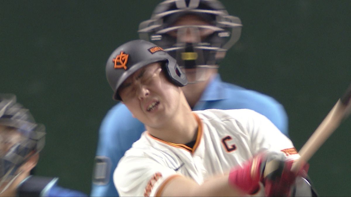 【巨人】6回の好機を生かせず...4番・岡本和真は初球打ちも悔しい表情
