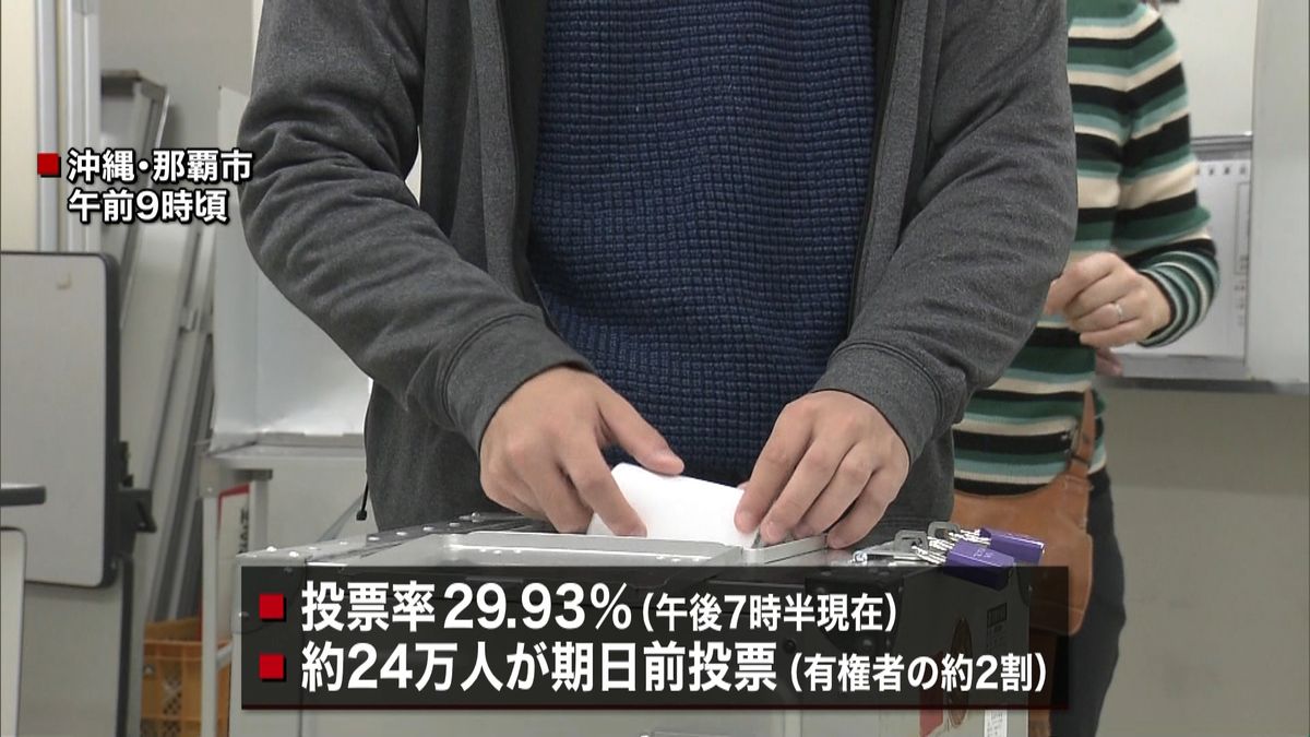 辺野古めぐる沖縄県民投票、開票作業続く